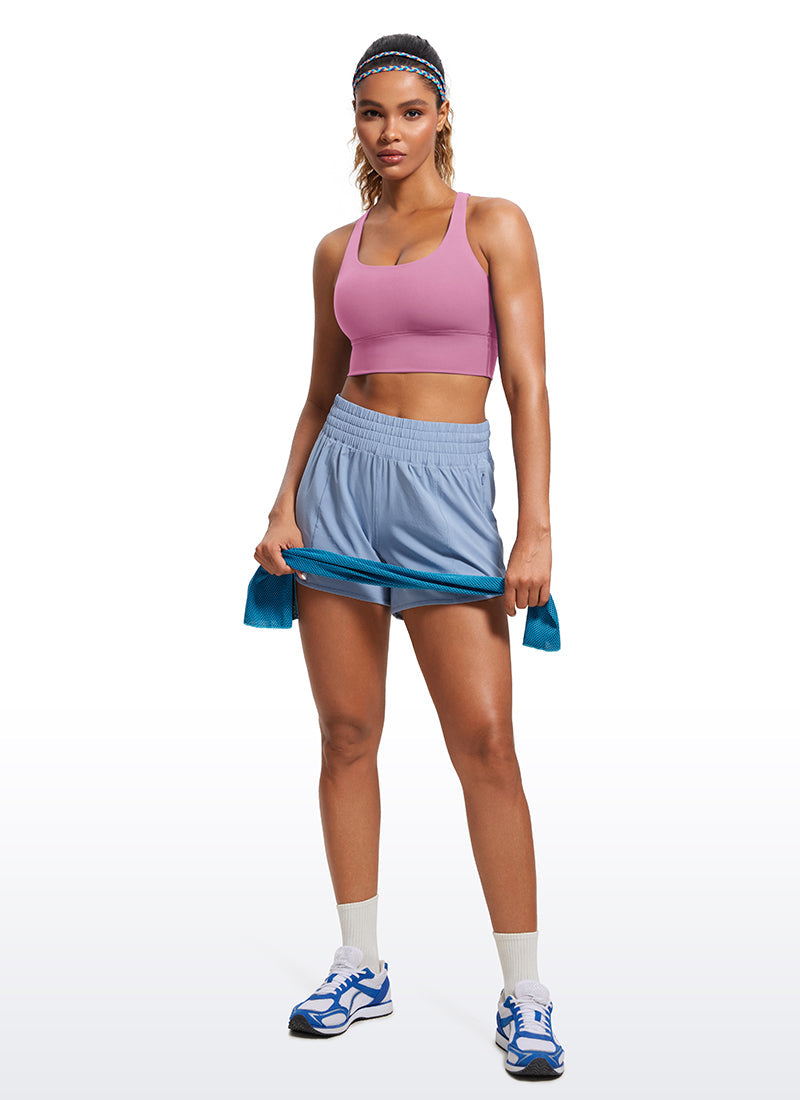 Nakedfeel Strappy Longline Bra Criss Cross Back