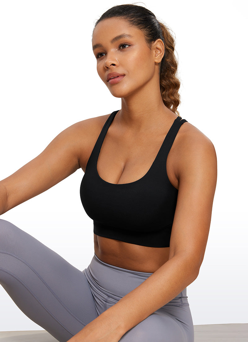 Nakedfeel Strappy Longline Bra Criss Cross Back