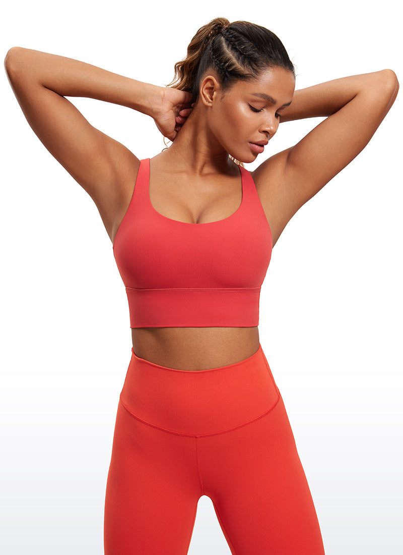 Nakedfeel Strappy Longline Bra Criss Cross Back