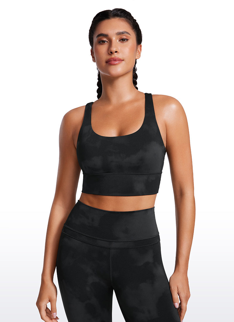 Nakedfeel Strappy Longline Bra Criss Cross Back