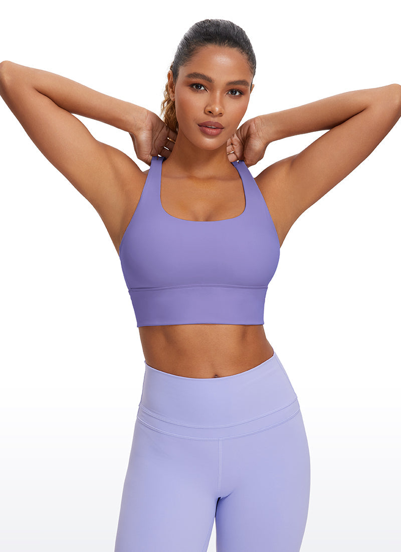 Nakedfeel Strappy Longline Bra Criss Cross Back
