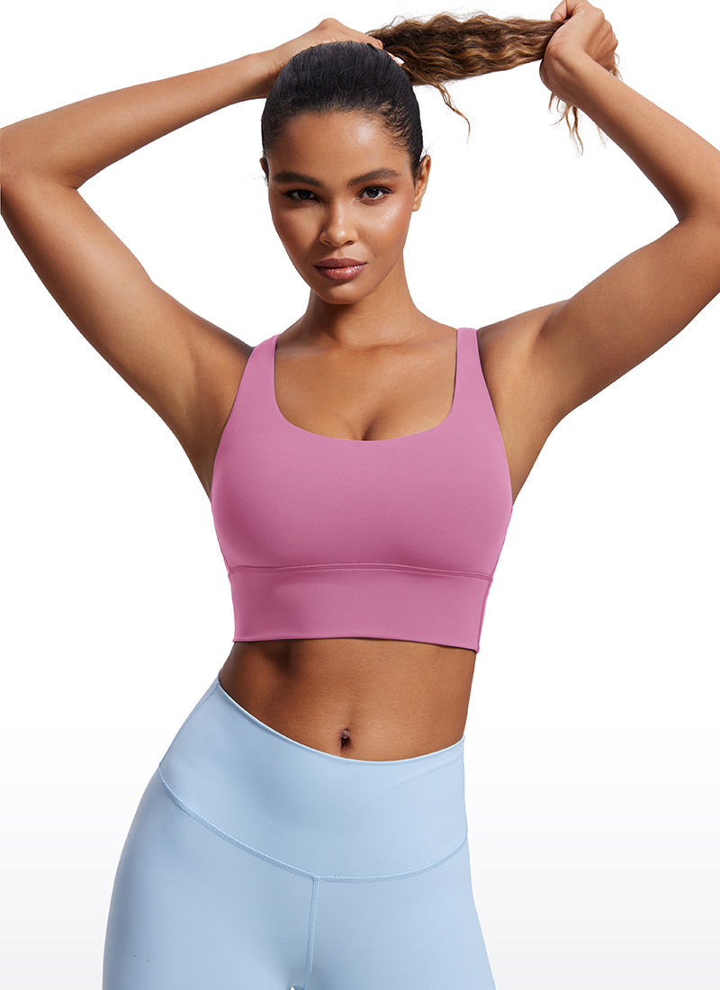 Nakedfeel Strappy Longline Bra Criss Cross Back