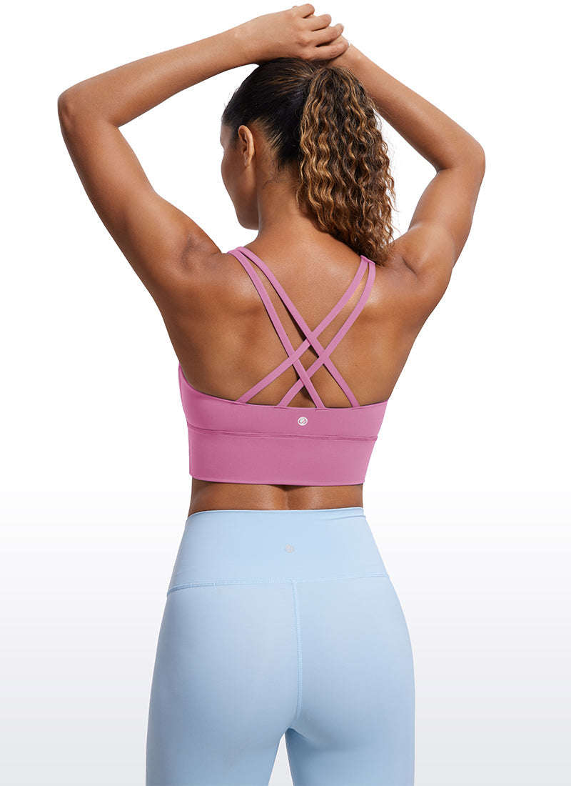 Nakedfeel Strappy Longline Bra Criss Cross Back