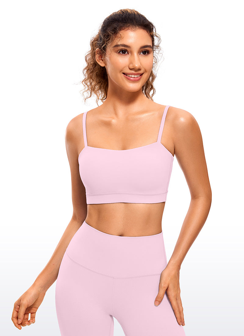 Butterluxe Adjustable Spaghetti Thin Strap Sports Bra