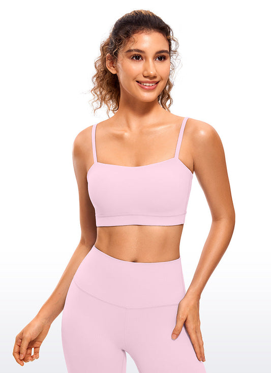 Butterluxe Adjustable Spaghetti Thin Strap Sports Bra
