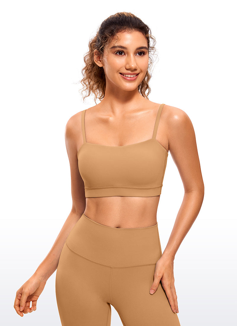 Butterluxe Adjustable Spaghetti Thin Strap Sports Bra