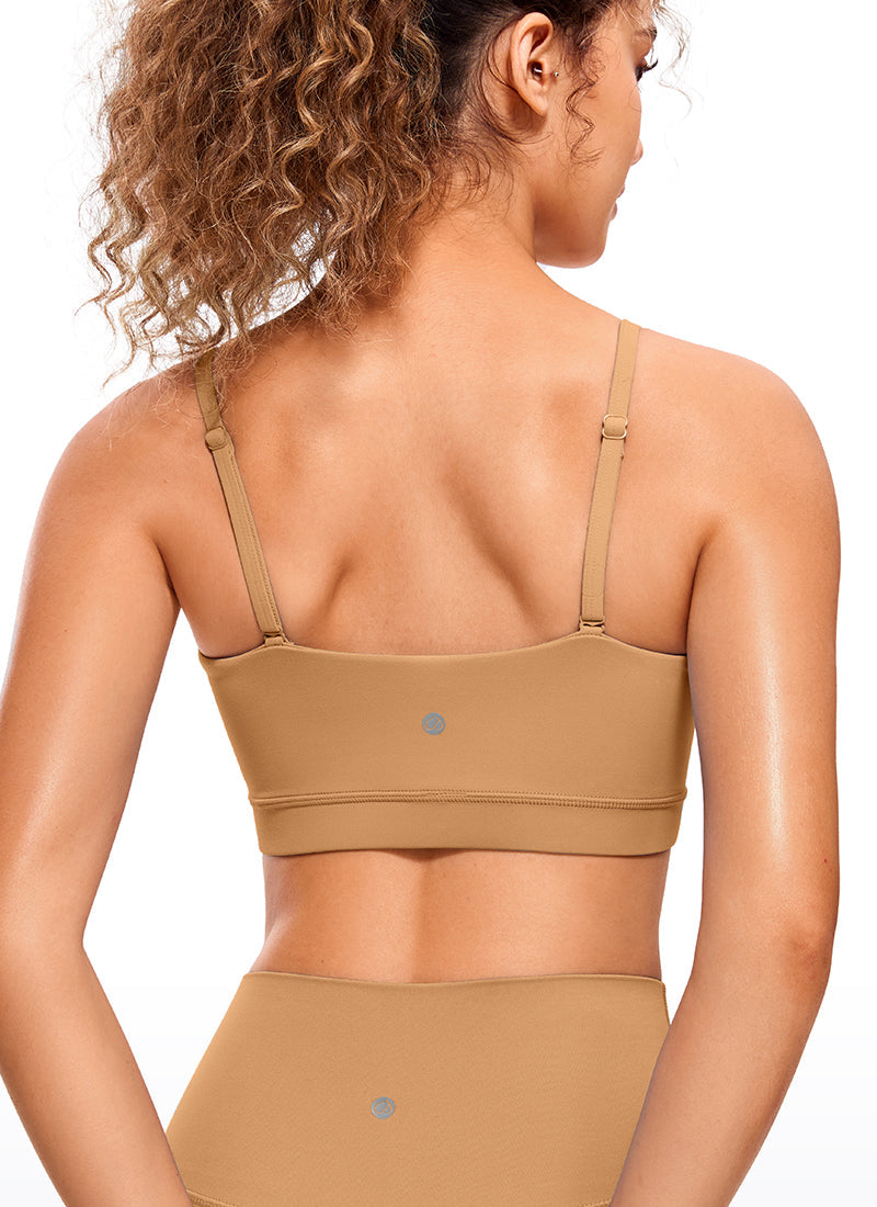 Butterluxe Adjustable Spaghetti Thin Strap Sports Bra