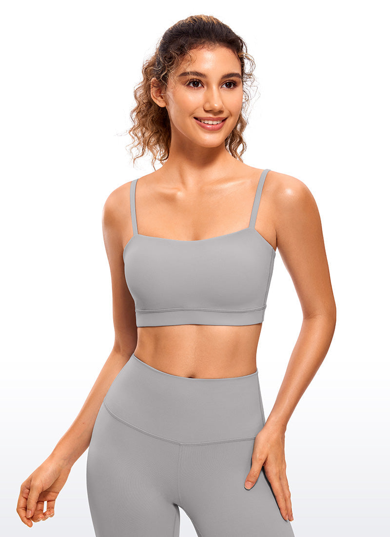 Butterluxe Adjustable Spaghetti Thin Strap Sports Bra