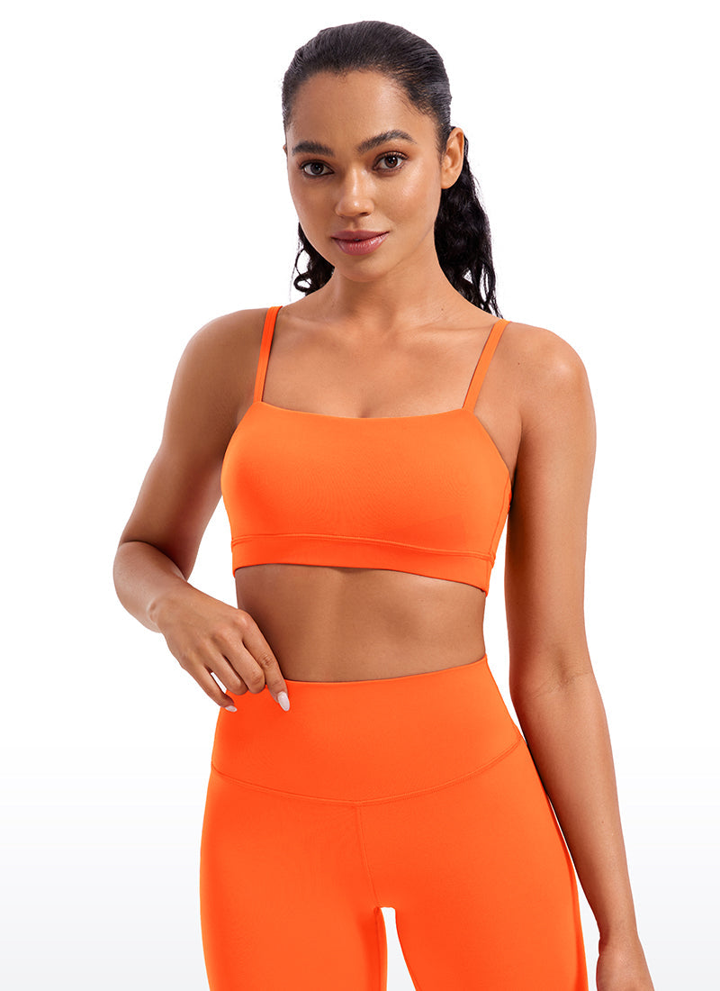 Butterluxe Adjustable Spaghetti Thin Strap Sports Bra
