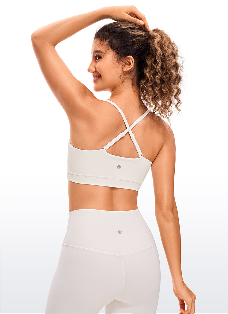 Butterluxe Adjustable Spaghetti Thin Strap Sports Bra