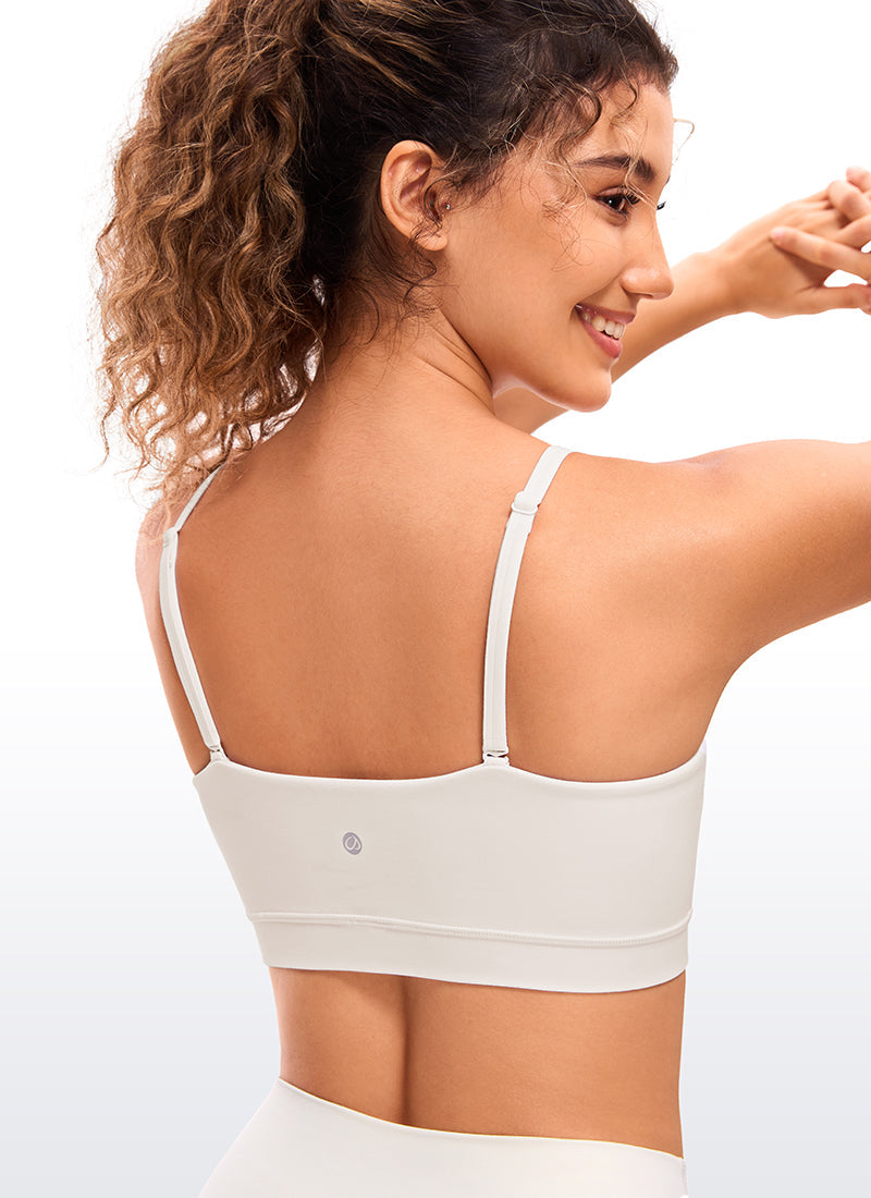 Butterluxe Adjustable Spaghetti Thin Strap Sports Bra