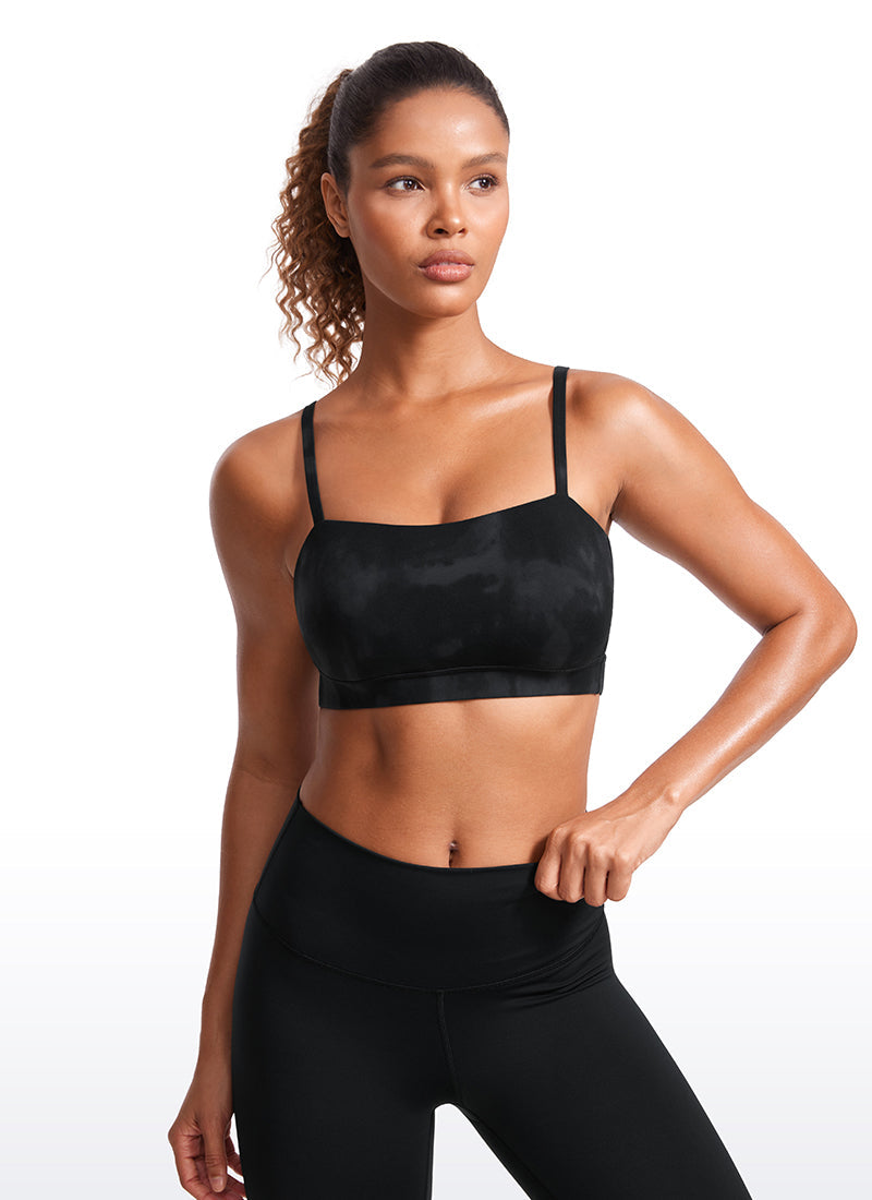 Butterluxe Adjustable Spaghetti Thin Strap Sports Bra