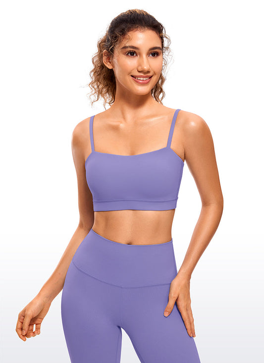 Butterluxe Adjustable Spaghetti Thin Strap Sports Bra
