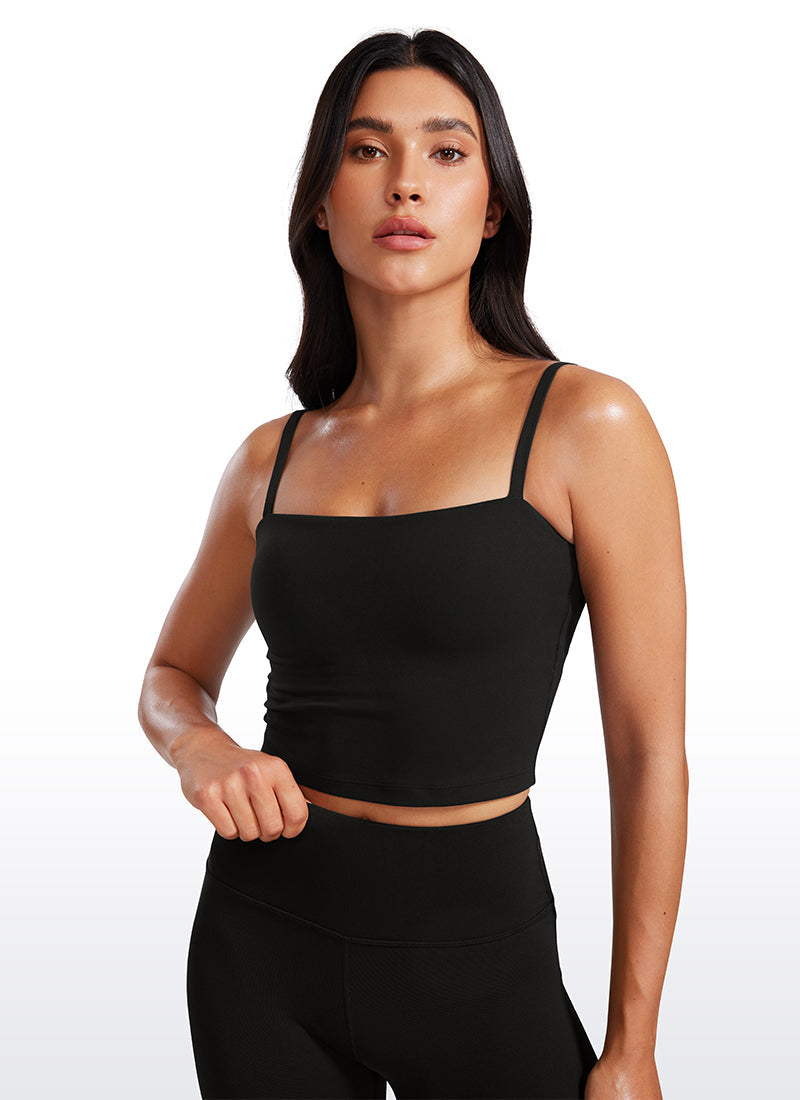 Butterluxe Adjustable Longline Spaghetti Strap Sports Bra