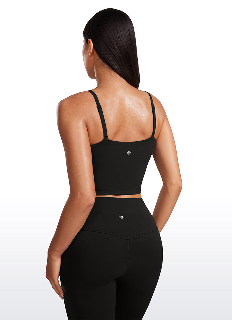 Butterluxe Adjustable Longline Spaghetti Strap Sports Bra
