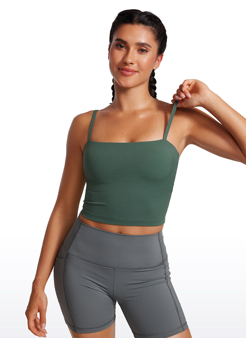 Butterluxe Adjustable Longline Spaghetti Strap Sports Bra
