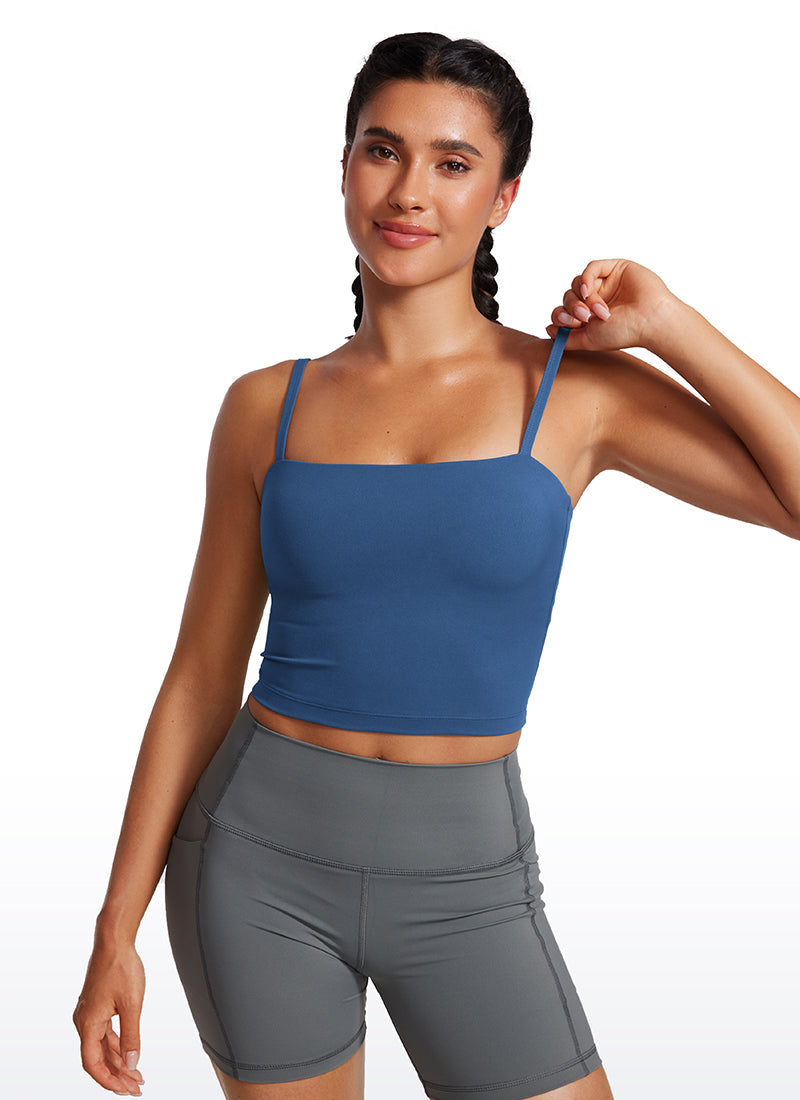 Butterluxe Adjustable Longline Spaghetti Strap Sports Bra