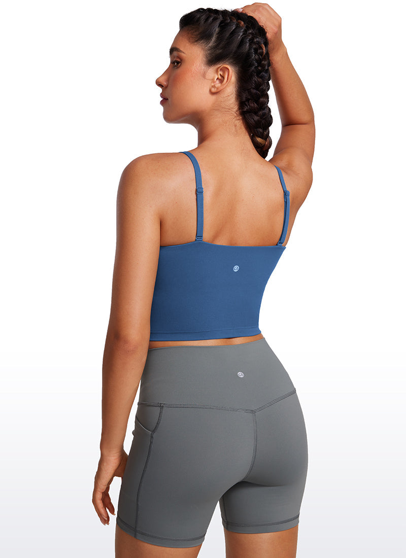 Butterluxe Adjustable Longline Spaghetti Strap Sports Bra