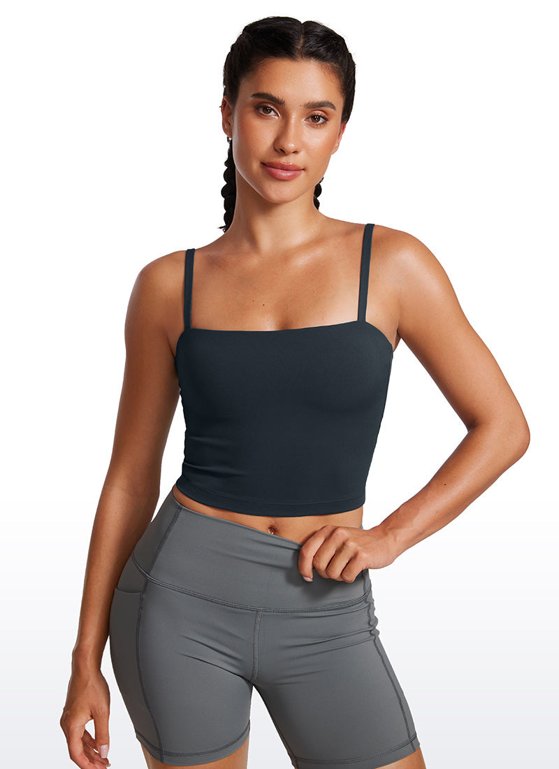 Butterluxe Adjustable Longline Spaghetti Strap Sports Bra