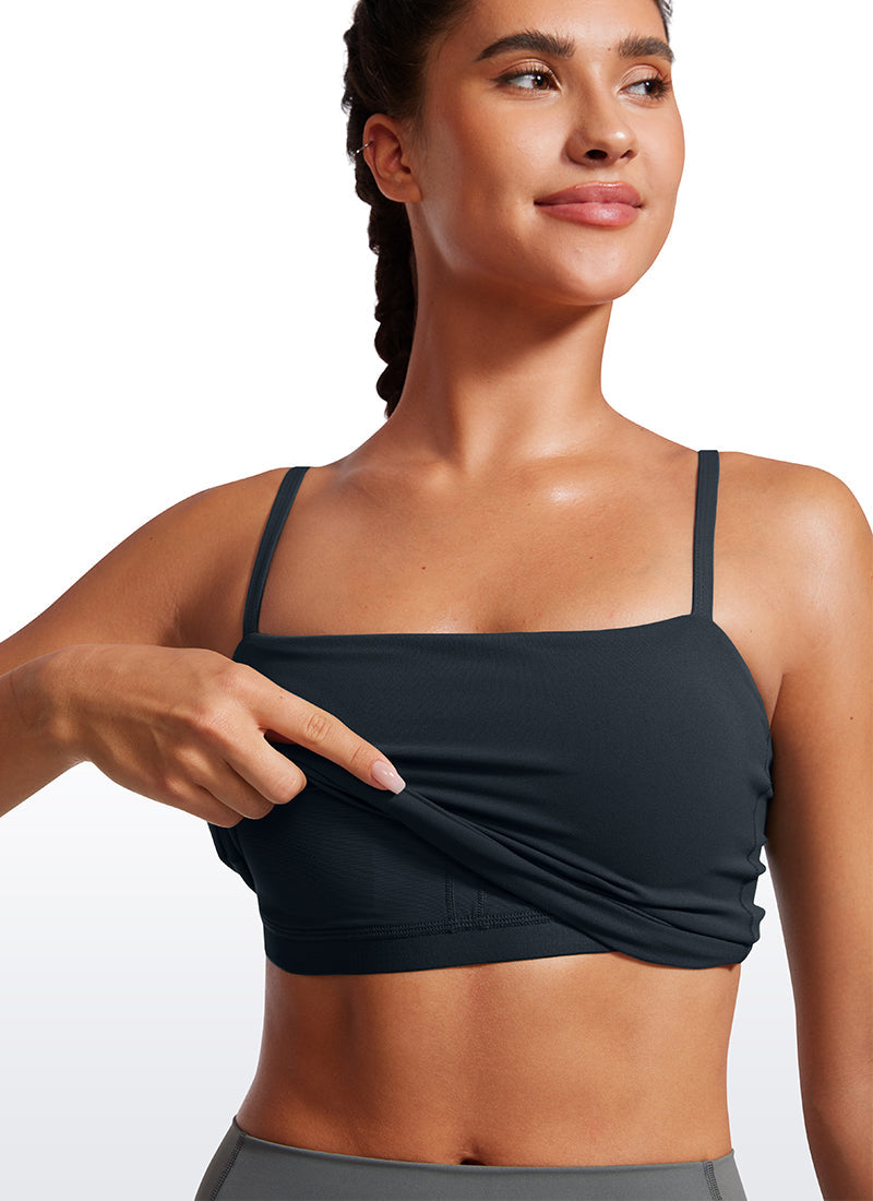 Butterluxe Adjustable Longline Spaghetti Strap Sports Bra