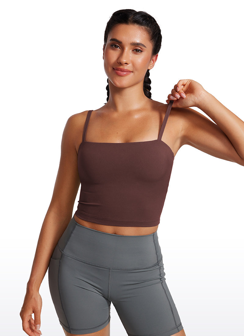 Butterluxe Adjustable Longline Spaghetti Strap Sports Bra