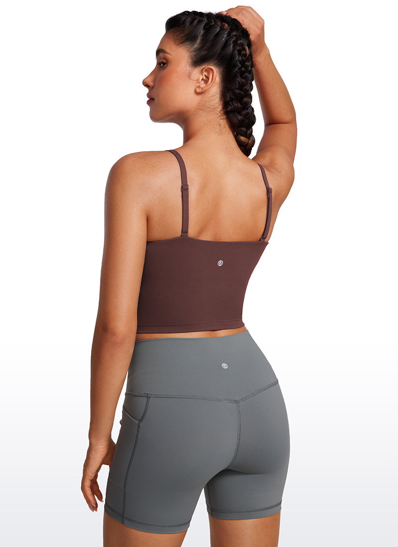 Butterluxe Adjustable Longline Spaghetti Strap Sports Bra