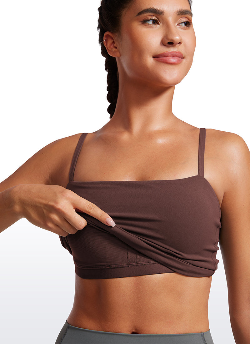 Butterluxe Adjustable Longline Spaghetti Strap Sports Bra