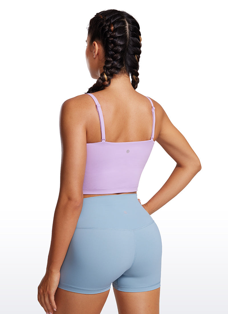 Butterluxe Adjustable Longline Spaghetti Strap Sports Bra