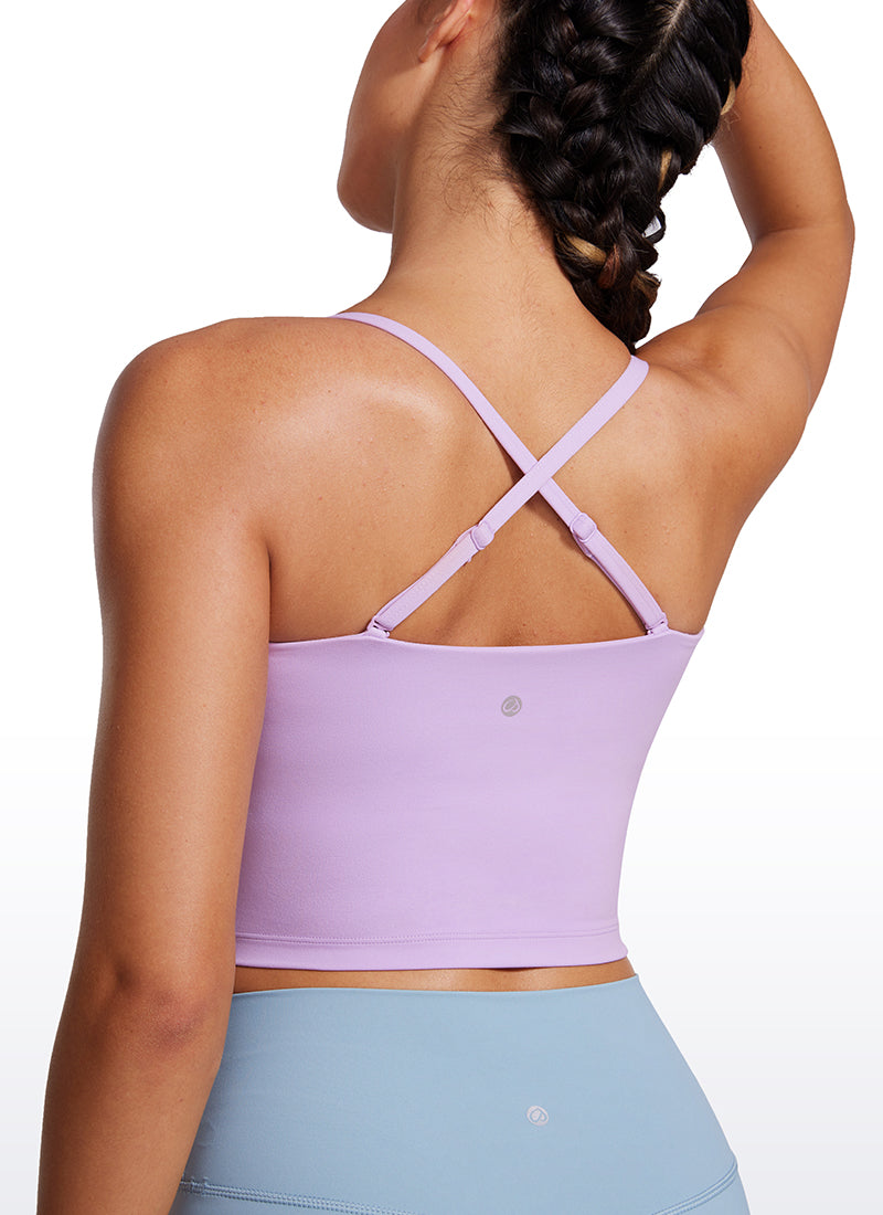 Butterluxe Adjustable Longline Spaghetti Strap Sports Bra