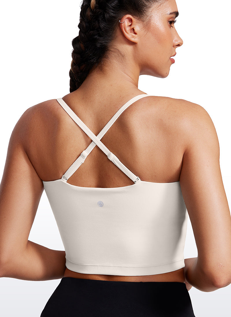 Butterluxe Adjustable Longline Spaghetti Strap Sports Bra