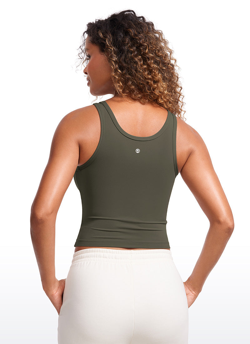 Butterluxe Double Lined Scoop Neck Tank Top