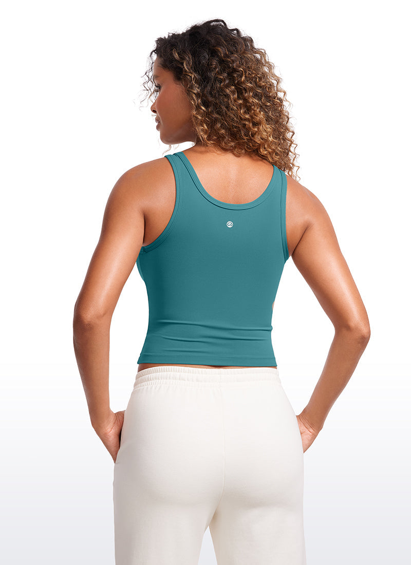 Butterluxe Double Lined Scoop Neck Tank Top