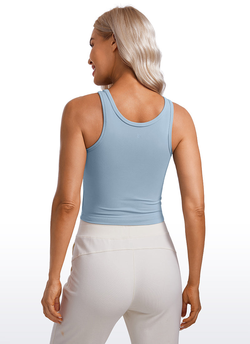 Butterluxe Double Lined Scoop Neck Tank Top