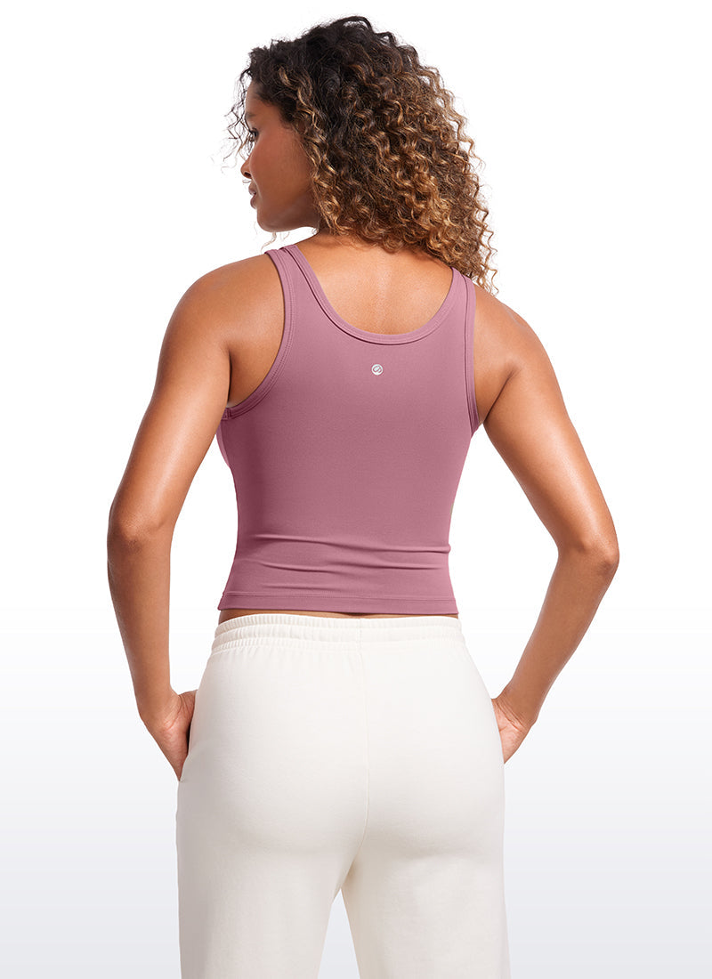 Butterluxe Double Lined Scoop Neck Tank Top