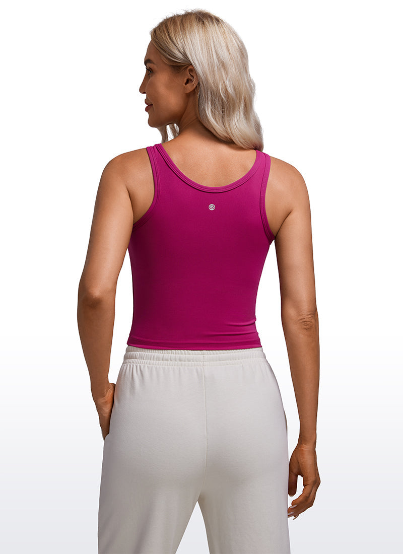 Butterluxe Double Lined Scoop Neck Tank Top