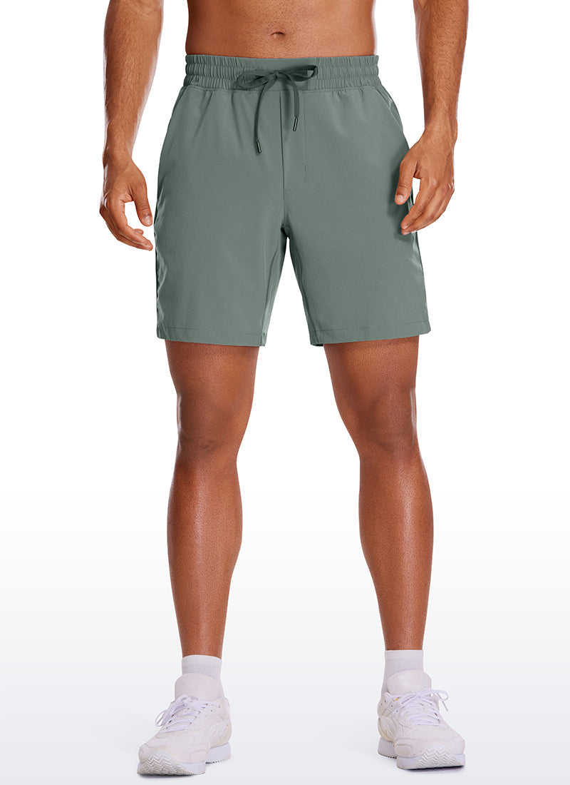 Feathery-Fit Athletic Shorts 7''- Lined
