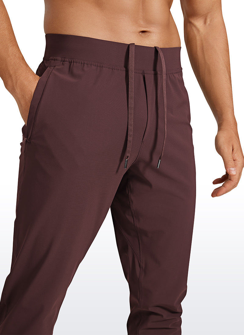 Lightweight Quick Dry Slim-Fit Joggers 29"-Zipper Pockets