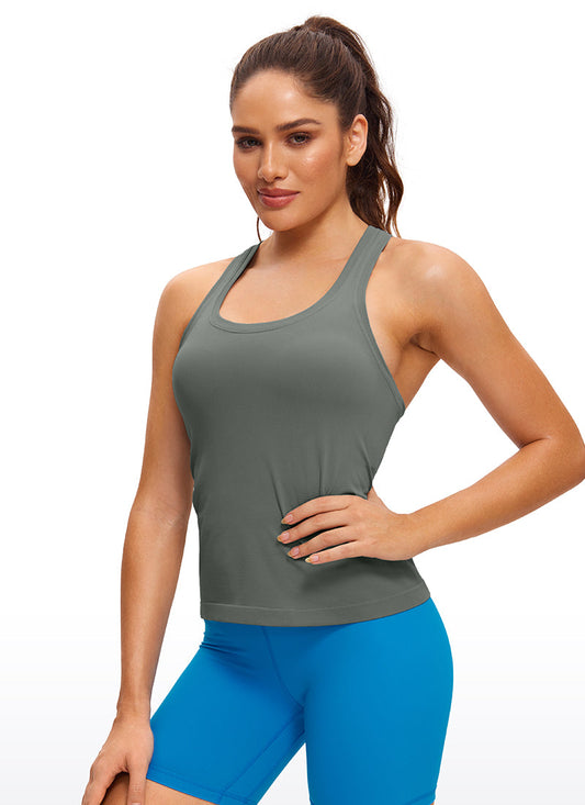 Seamless Scroop neck Tank Racerback