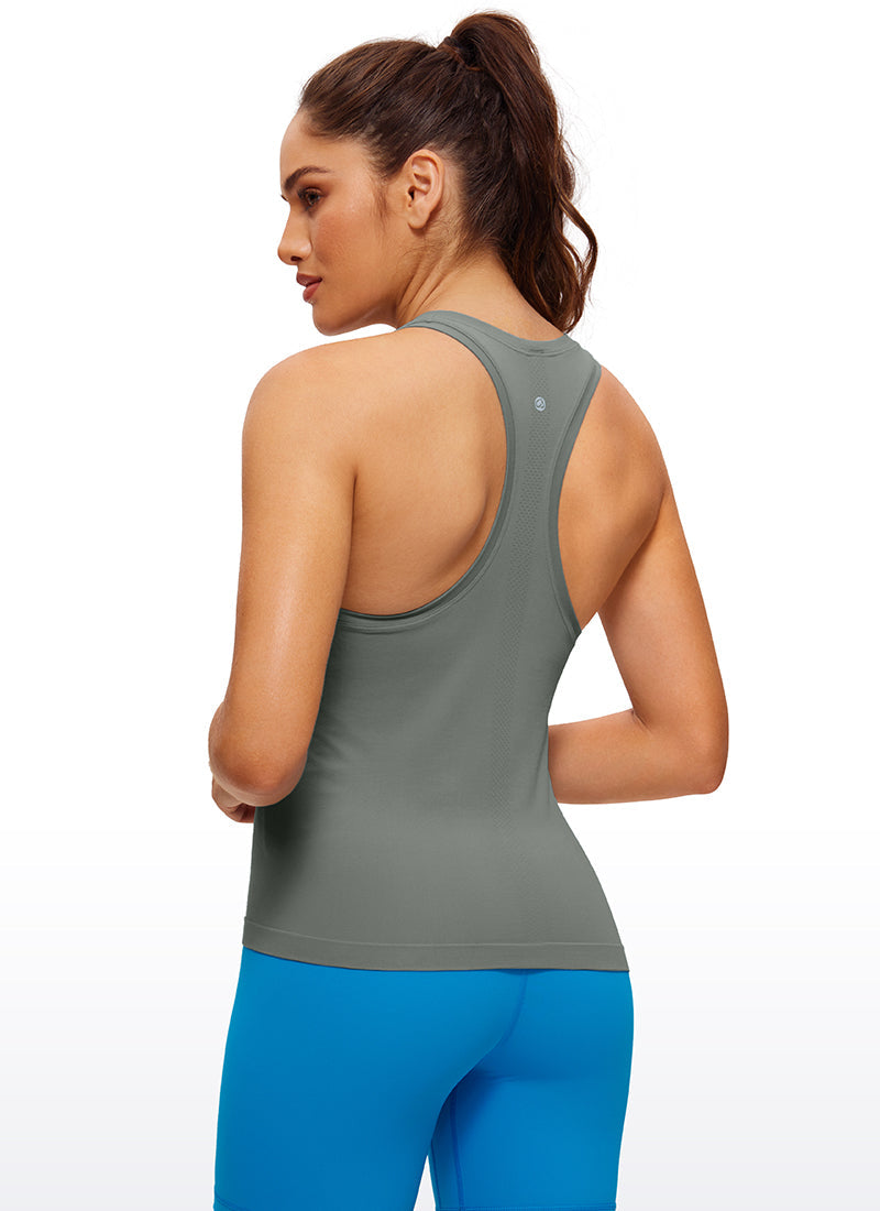 Seamless Scroop neck Tank Racerback
