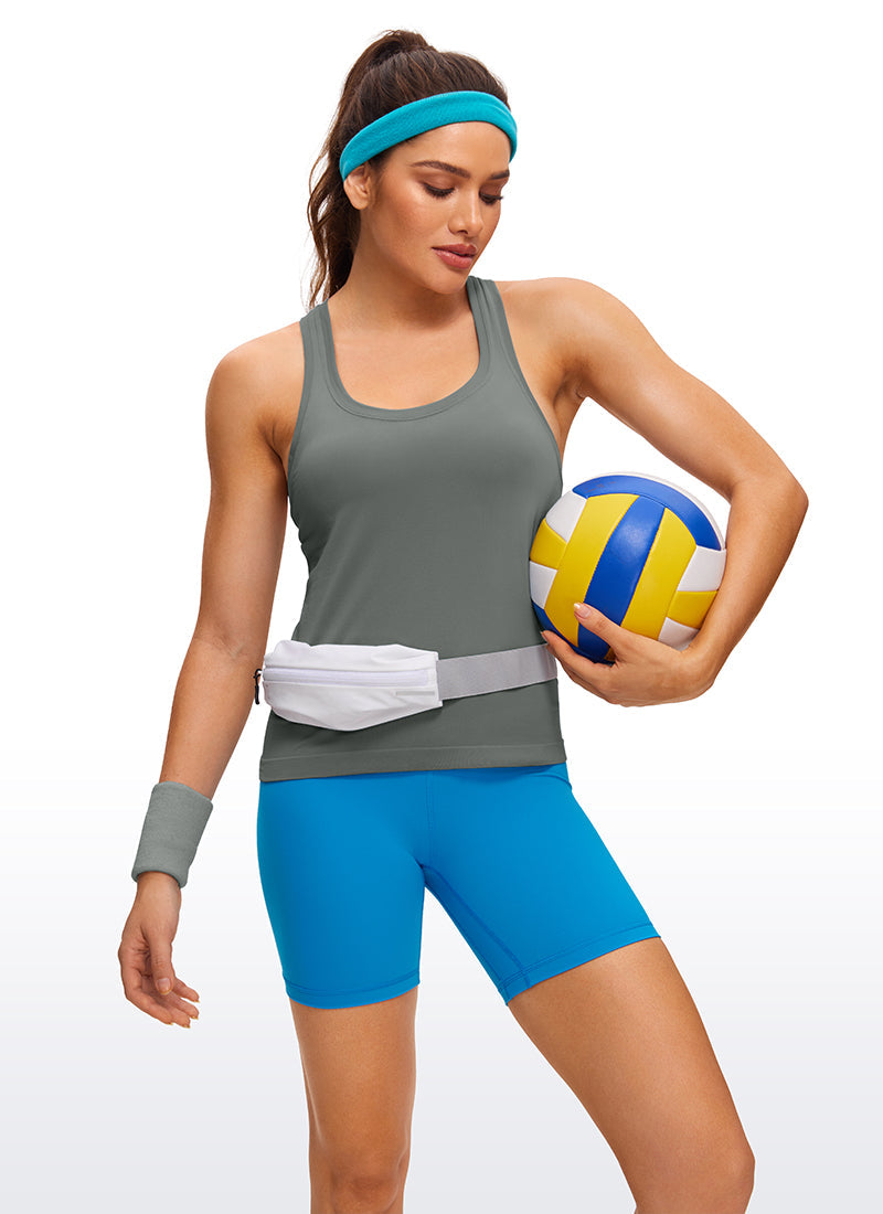 Seamless Scroop neck Tank Racerback