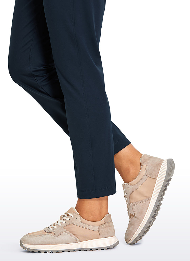 Stretch Drawstring 7/8 Pants with Pockets 27''