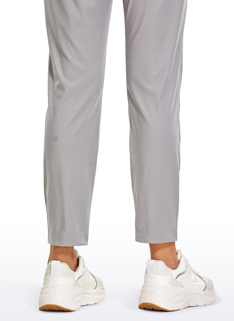 Stretch Drawstring 7/8 Pants with Pockets 27''