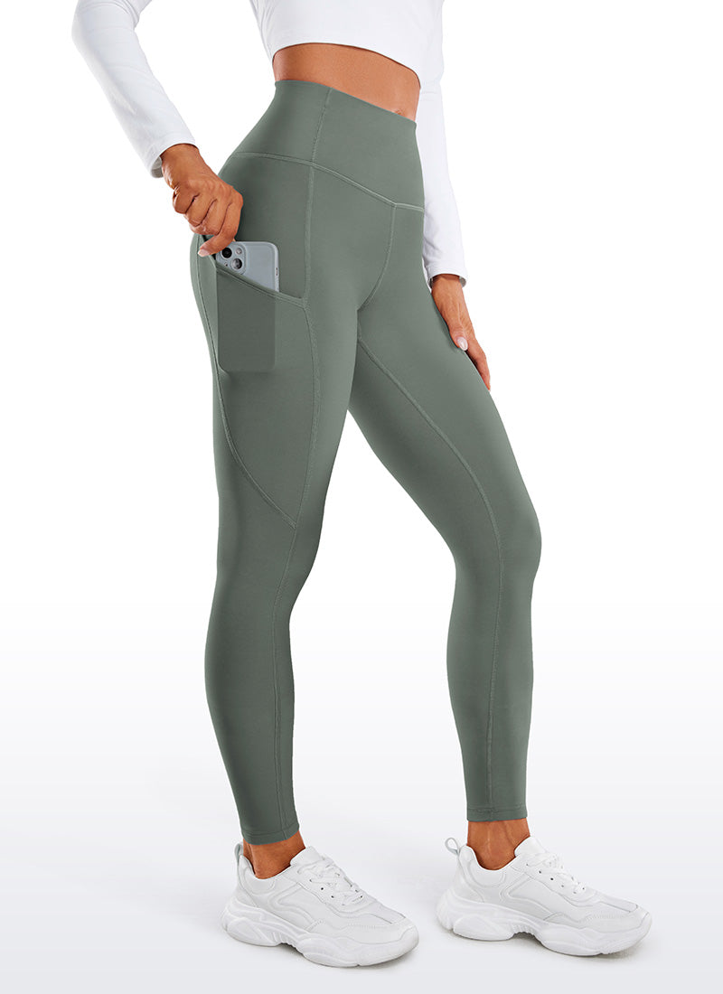 Thermal Fleece Lined Pocket Leggings 28''