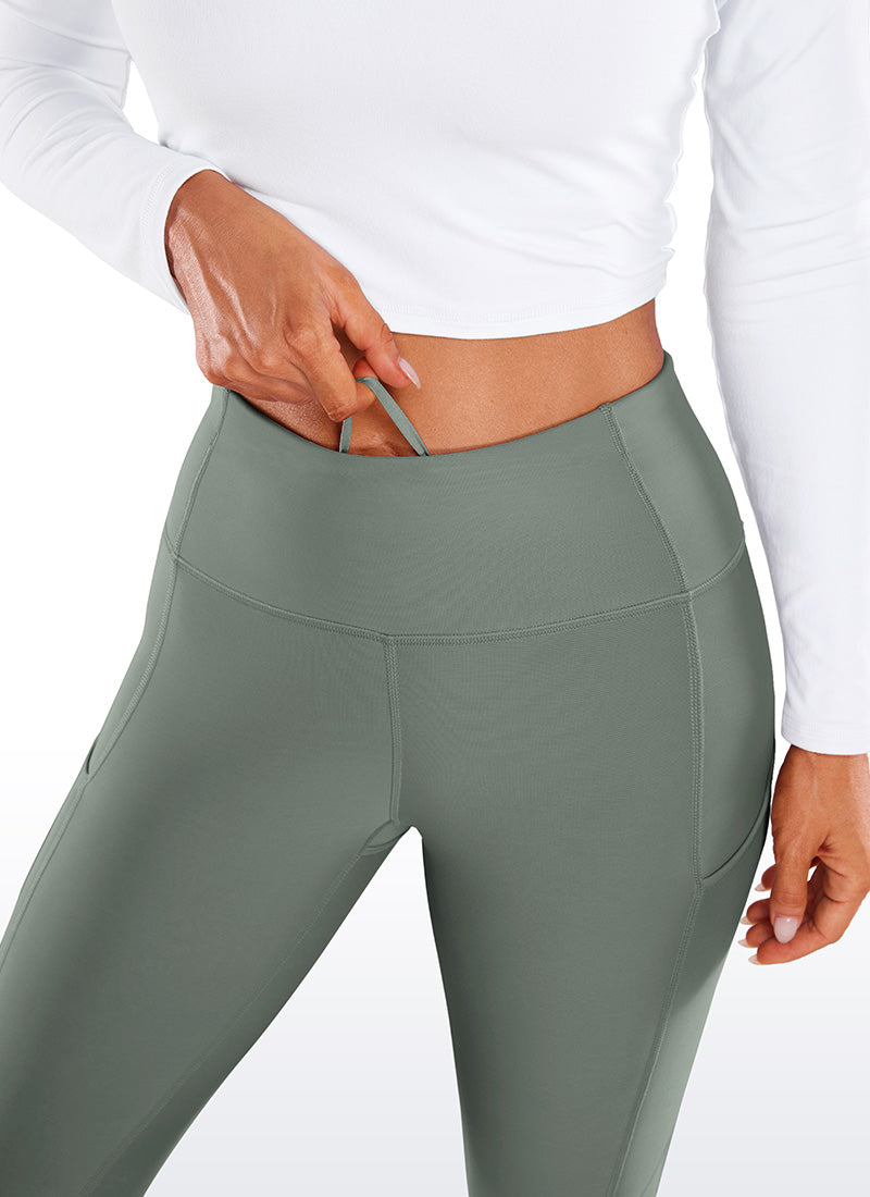 Thermal Fleece Lined Pocket Leggings 28''