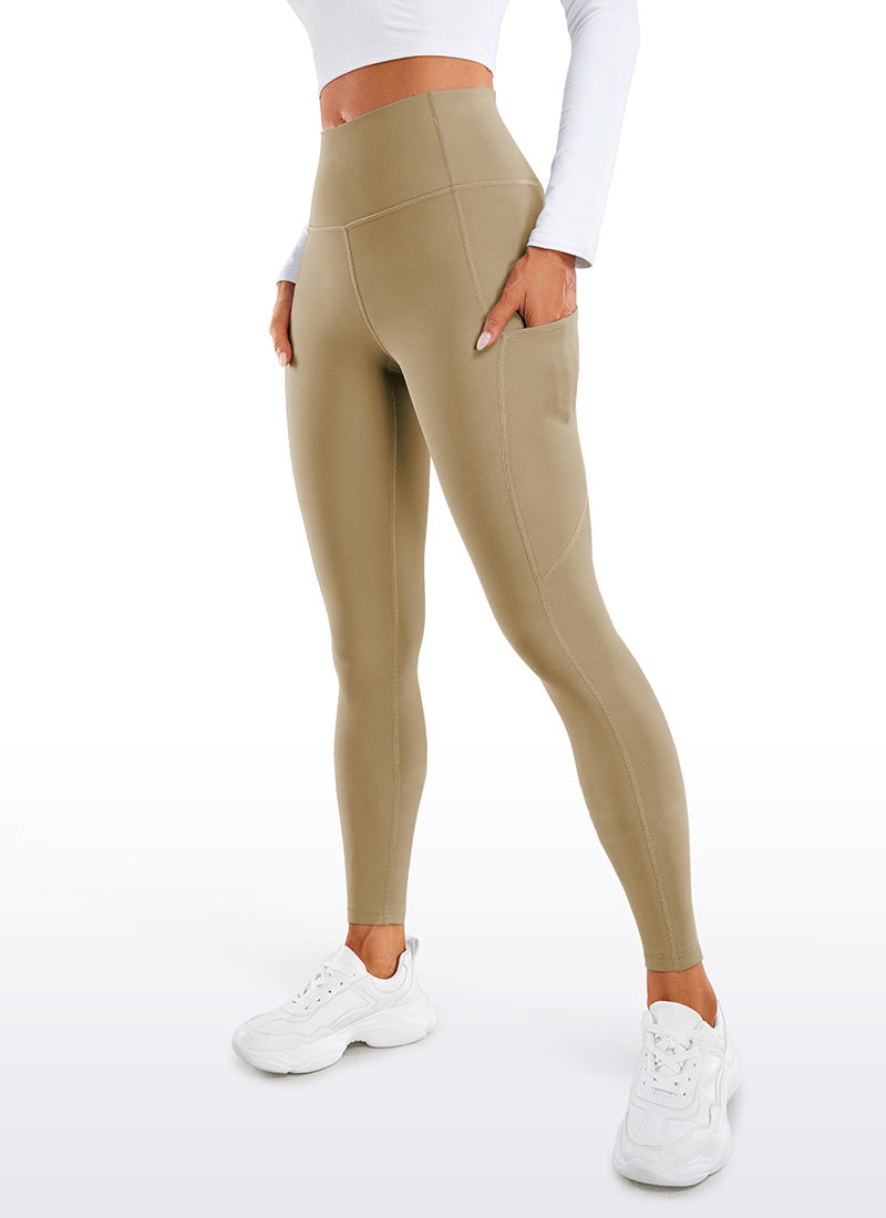 Thermal Fleece Lined Pocket Leggings 28''
