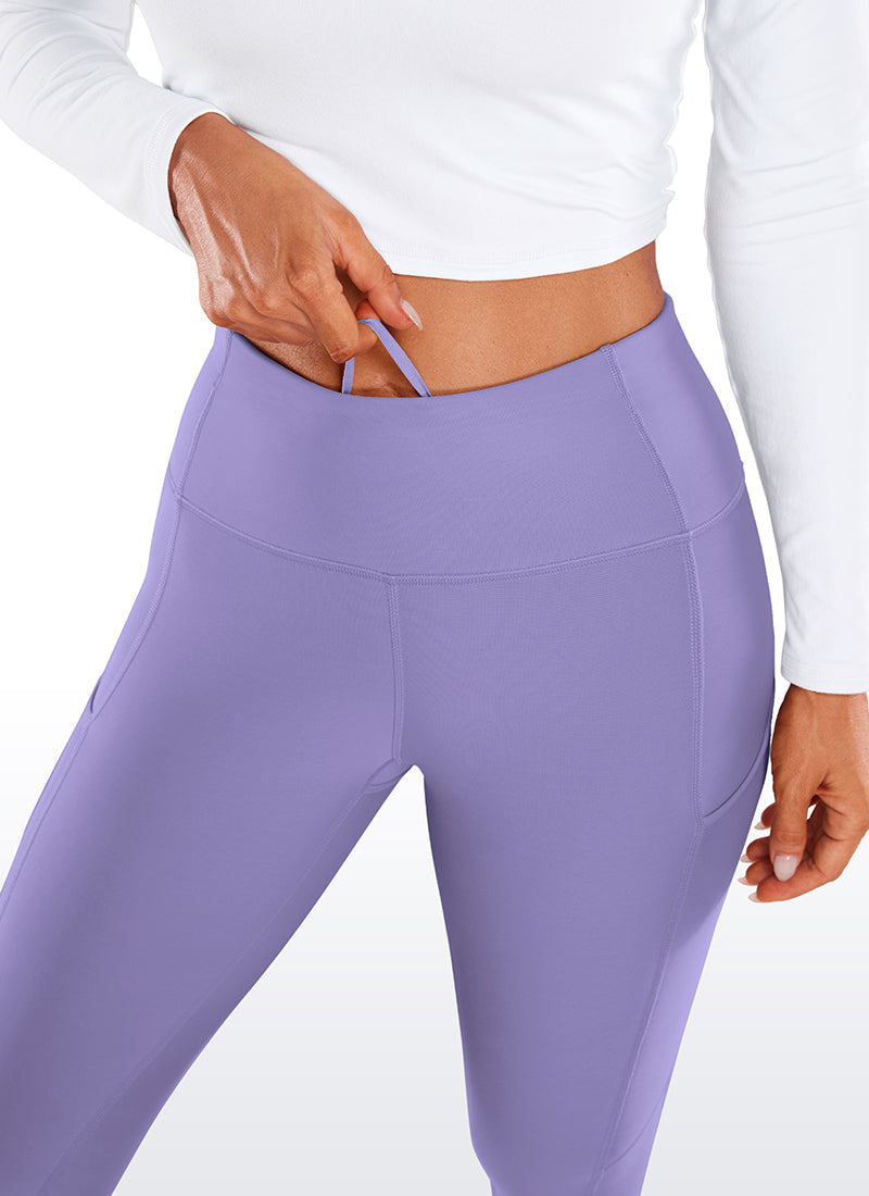 Thermal Fleece Lined Pocket Leggings 28''