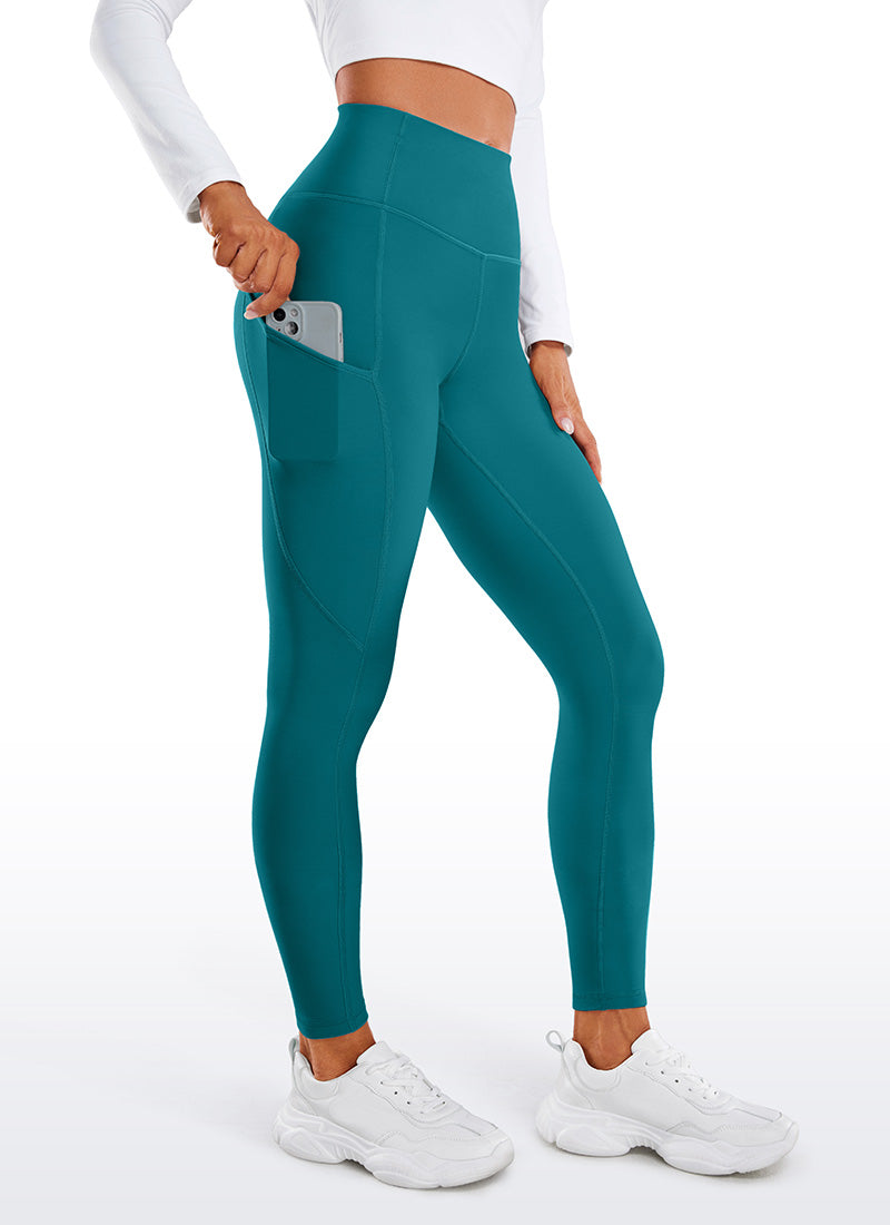 Thermal Fleece Lined Pocket Leggings 28''
