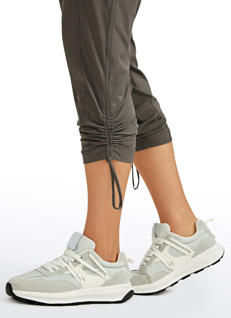 Striped Pants with Pockets 25''- Cinched Leg