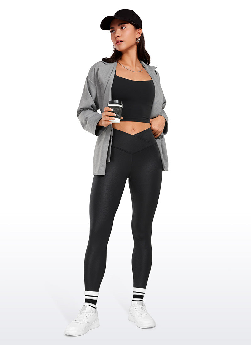 Butterluxe Yoga Leggings 28''- V Cross Waist