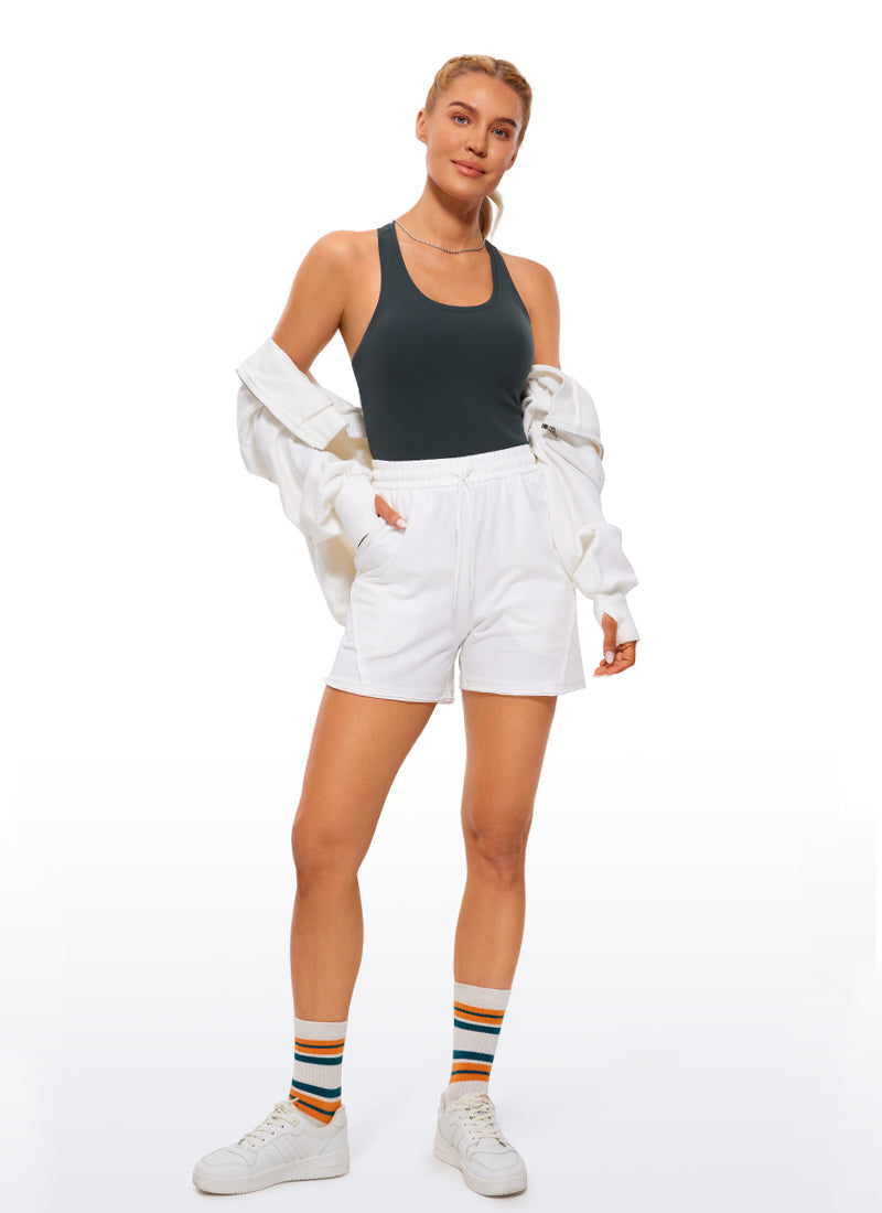 Butterluxe Waist-Length Crewneck Tank Racerback